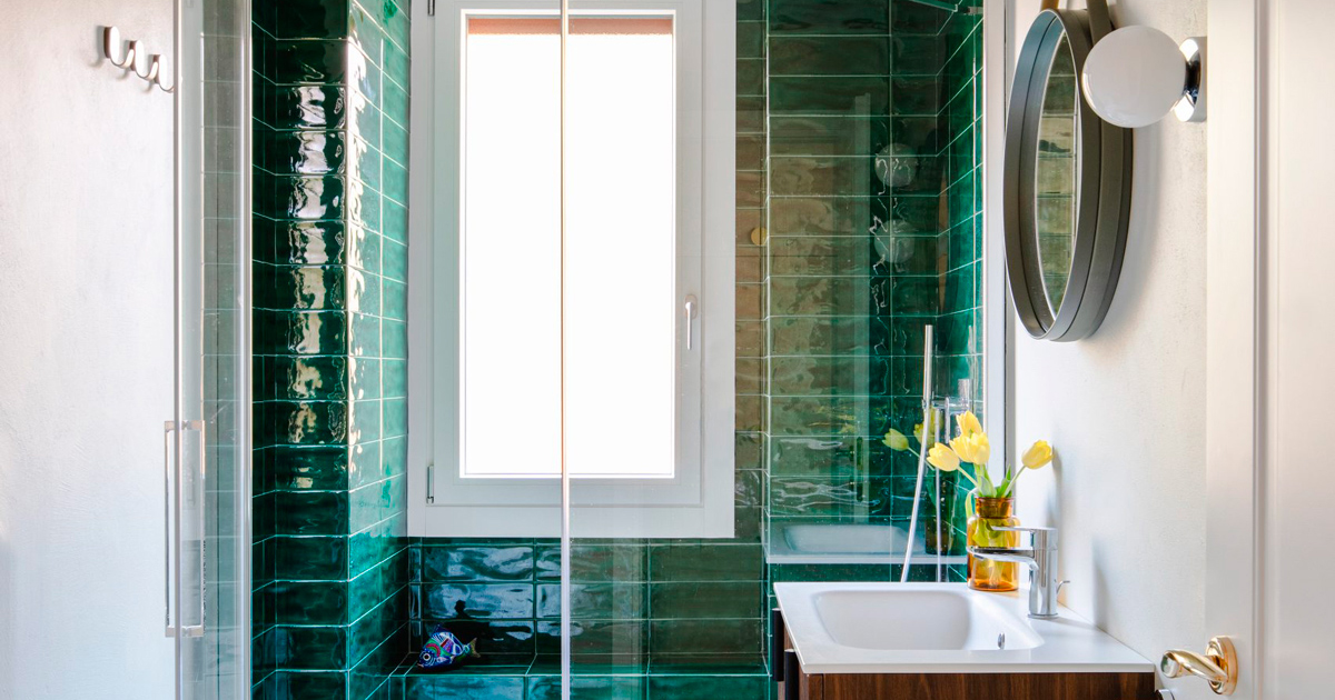 Toalite La collezione Kraklè per un bagno verde bosco | Tonalite